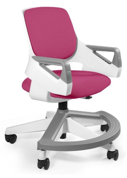 Ergonomiczny fotel dla dziecka ROOKEE różowy tkanina