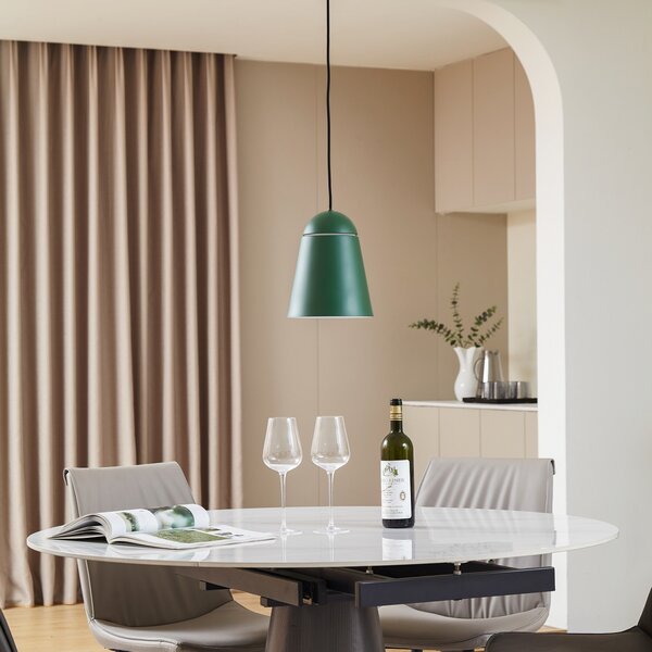 Lampa Wisząca NOLA, Montes, ściemnialny, zielony, salon, aluminium, skandynawski
