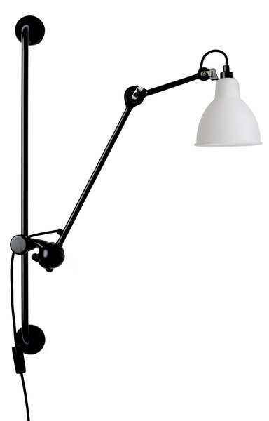 Lampa Ścienna Lampe Gras, 201 Round, czarny, salon, metal, design