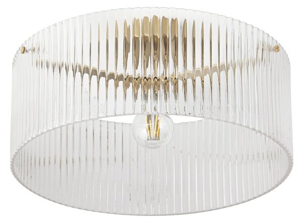 Lampa Sufitowa Lucande, Meritt, ściemnialny, transparentny, salon, szkło, nowoczesny