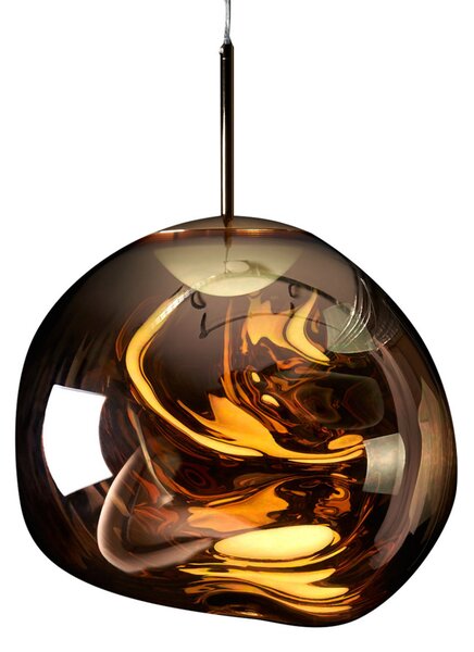 Lampa Wisząca Tom Dixon, Melt Mini, ściemnialny, złoty | mosiężny, salon, tworzywo sztuczne, design