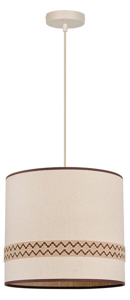 Lampa Wisząca MARKET SET, Jimmy, ściemnialny, beżowy, jadalnia, tkanina | tekstylia, design