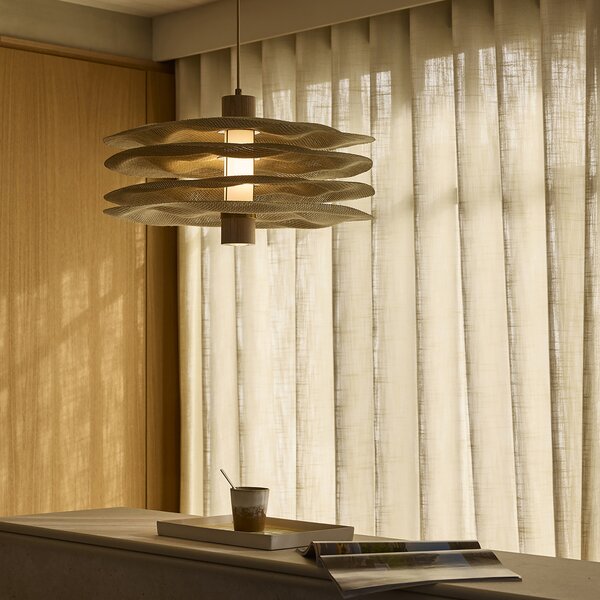 Lampa Wisząca MARKET SET, Rivage, beżowy, jadalnia, tkanina | tekstylia, design