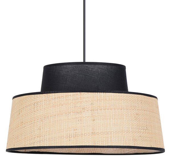 Lampa Wisząca COREP, Mallorca, ściemnialny, beżowy, salon, tkanina | tekstylia