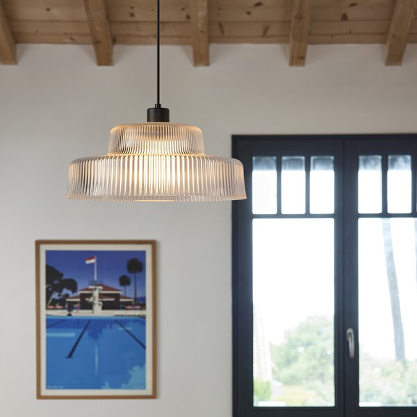 Lampa Wisząca COREP, Lorenzo, ściemnialny, transparentny, salon, szkło, nowoczesny