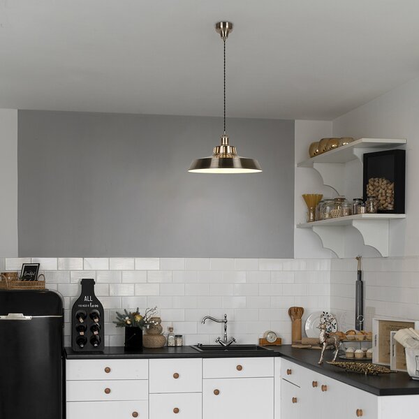 Lampa Wisząca COREP, Thelma, ściemnialny, metaliczny, salon, metal