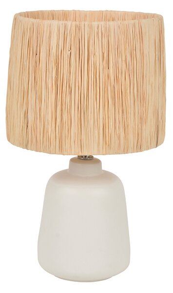 Lampa Stołowa COREP, Paros, biały, salon, ceramika