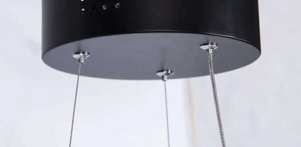 Czarna lampa wisząca LED wstęga - S042-Grifo