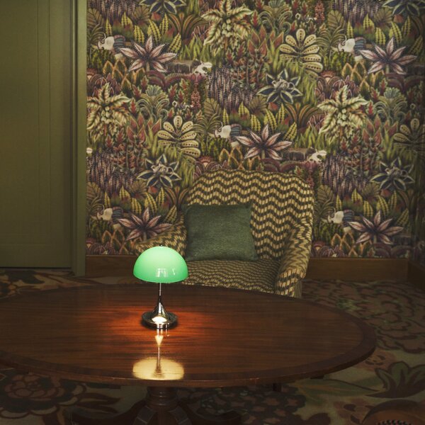 Zewnętrzna Lampa Louis Poulsen, Panthella 160, ściemnialny, zielony, taras, tworzywo sztuczne, design