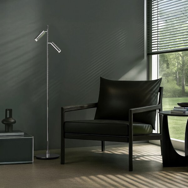 Lampa Podłogowa Herstal, PIPELINE, metaliczny, salon, metal, nowoczesny