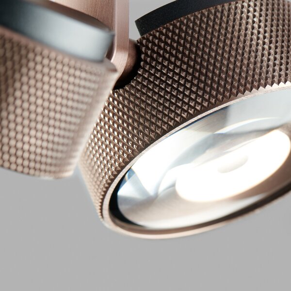 Lampa Sufitowa LIGHT-POINT, Cosmo C2, ściemnialny, pudrowy róż, salon, aluminium, design