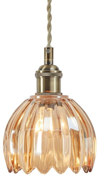 Lampa Wisząca Markslöjd, Gotta, antyczny mosiądz, salon, szkło