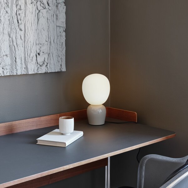 Lampa Stołowa Belid, Buddy, szary, salon, szkło, design