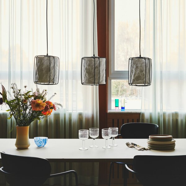 Lampa Wisząca Nordlux, Cardine, ściemnialny, biały, salon, papier | karton