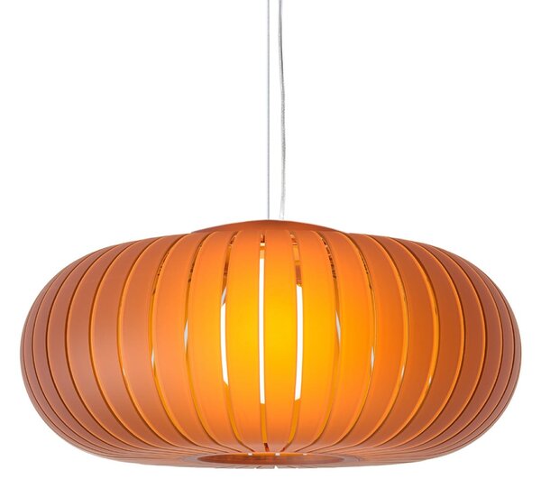 Lampa Wisząca Kartell, Teresa Frozen, pomarańczowy, salon, tworzywo sztuczne, design
