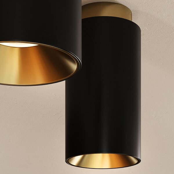 Lampa Sufitowa DCW, Tobo C65, ściemnialny, czarny, salon, metal, design