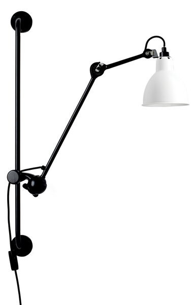 Lampa Ścienna Lampe Gras, 201 Round, czarny, salon, metal, design