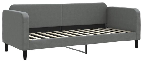 Sofa z funkcją spania, ciemnoszara, 80x200 cm, obita tkaniną