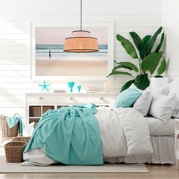 Lampa Wisząca COREP, Mallorca, ściemnialny, beżowy, salon, tkanina | tekstylia