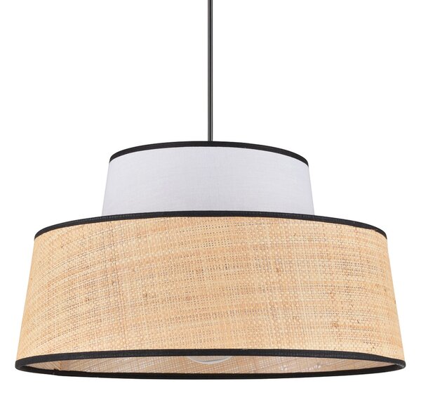 Lampa Wisząca COREP, Mallorca, ściemnialny, beżowy, salon, tkanina | tekstylia