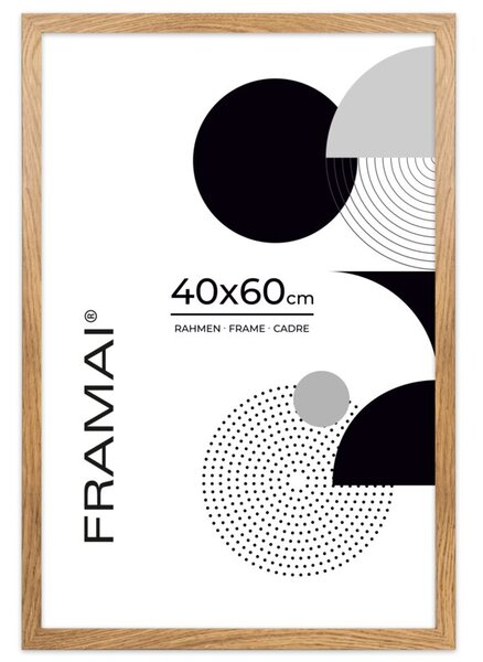 Dębowa ramka na zdjęcia w rozmiarze 40x60 cm FRAMAI®