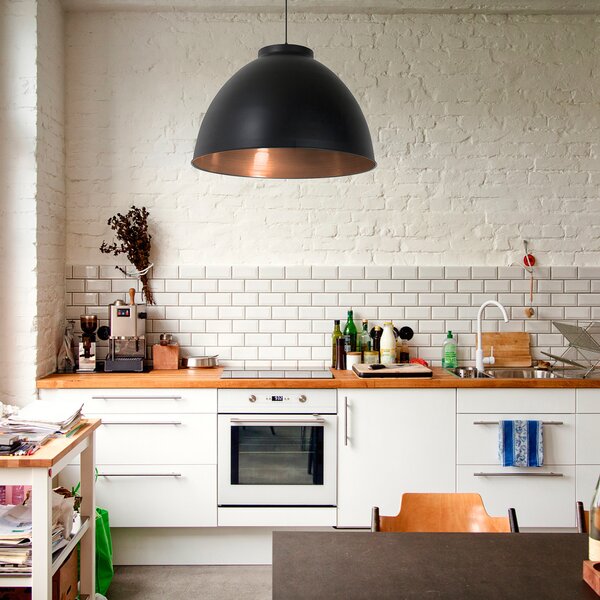 Lampa Wisząca COREP, Dock, ściemnialny, czarny, salon, metal, nowoczesny