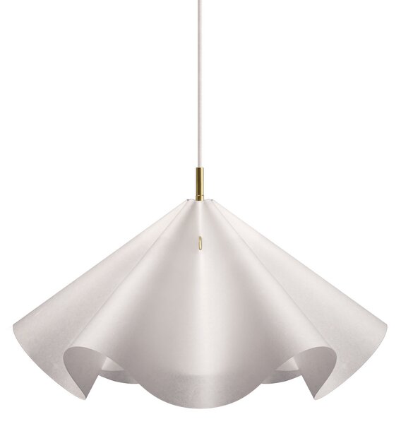 Lampa Wisząca Moebe, Sinuate, ściemnialny, biały, salon, papier | karton, design