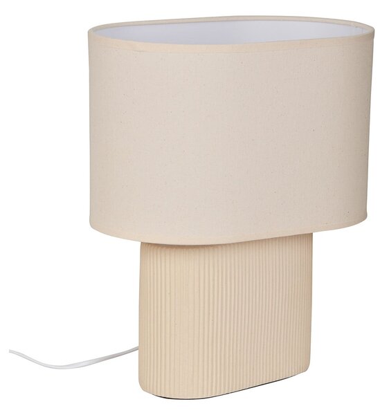 Lampa Stołowa COREP, Santorini, beżowy, salon, ceramika