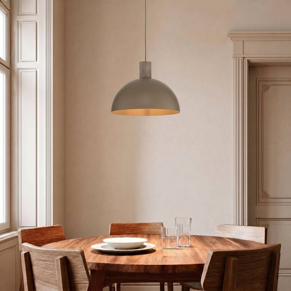 Lampa wisząca Oslo TK Lighting, możliwość ściemniania, kremowy / amber, salon / jadalnia, metal, nowoczesny