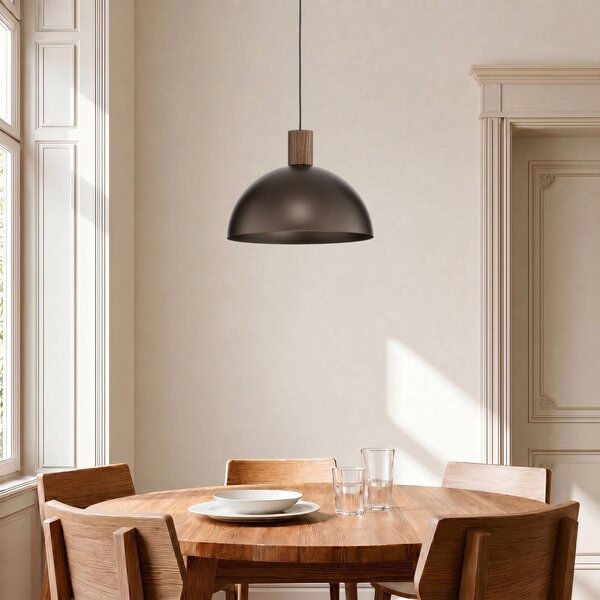 Lampa wisząca Oslo TK Lighting, możliwość ściemniania, brązowy / rdzawy, salon / jadalnia, metal, nowoczesny