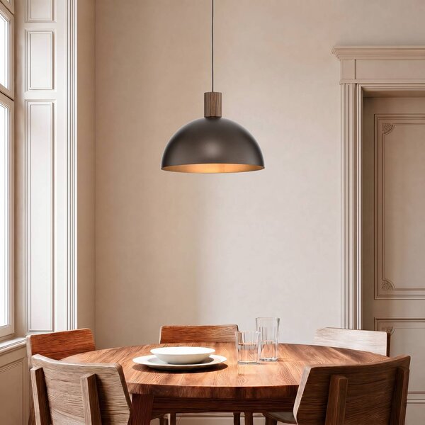 Lampa wisząca Oslo TK Lighting, możliwość ściemniania, brązowy / rdzawy, salon / jadalnia, metal, nowoczesny