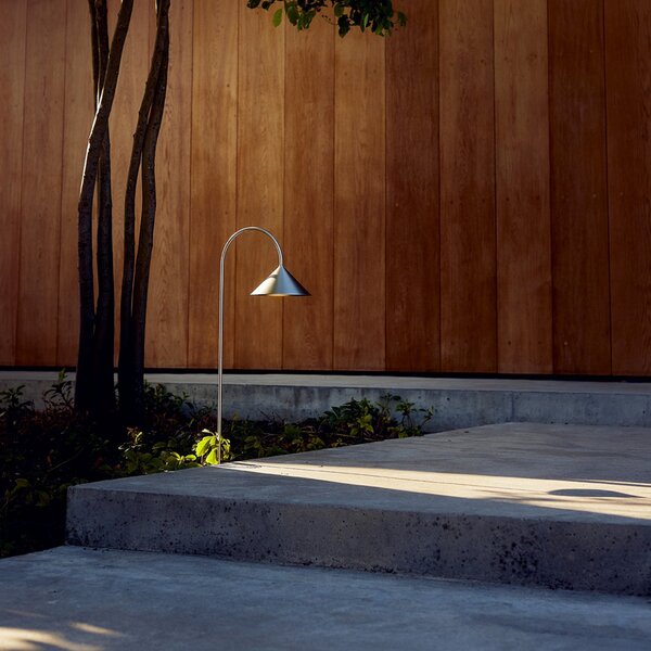 Zewnętrzna Lampa FRANDSEN, Grasp, ściemnialny, metaliczny, stal szlachetna, design