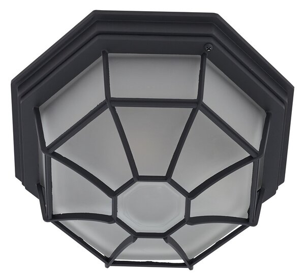 Zewnętrzna Lampa Lindby, Idril, ściemnialny, czarny, balkon, aluminium, nowoczesny