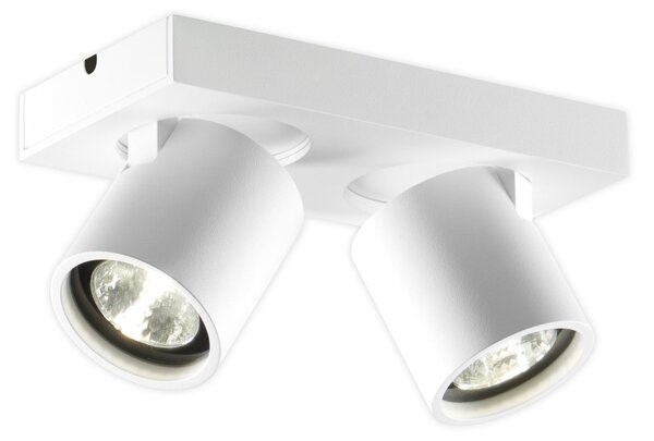 Lampa Sufitowa LIGHT-POINT, Focus 2, ściemnialny, biały, salon, aluminium, design