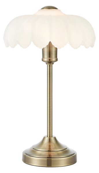 Lampa Stołowa Markslöjd, Kurage, antyczny mosiądz, salon, szkło