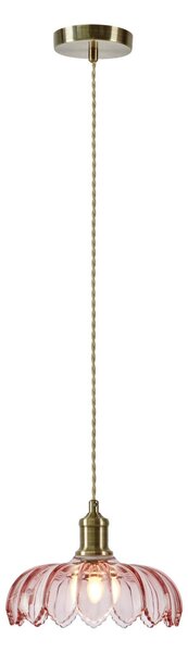 Lampa Wisząca Markslöjd, Kurage, ściemnialny, pudrowy róż, kuchnia, szkło