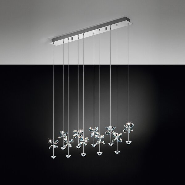 Lampa Wisząca Stars of Light, Pianopoli, ściemnialny, metaliczny, jadalnia, stal szlachetna, design
