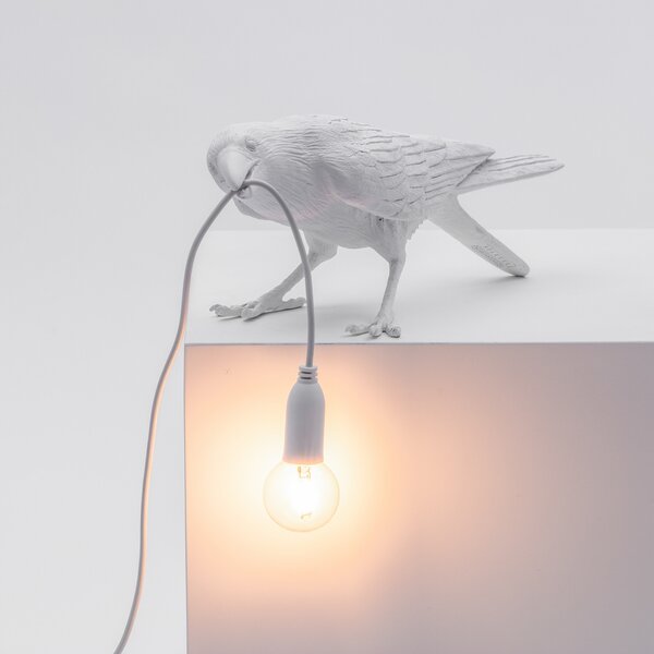 Lampa Stołowa SELETTI, Bird Lamp, biały, salon, tworzywo sztuczne, design