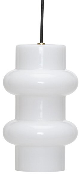 Lampa Wisząca Hübsch, Pilule Double, ściemnialny, biały, salon, szkło, skandynawski