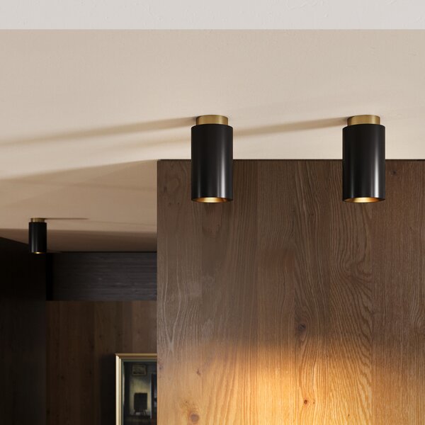 Lampa Sufitowa DCW, Tobo C85, ściemnialny, czarny, salon, metal, design