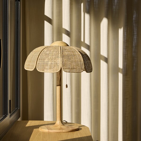 Lampa Stołowa MARKET SET, Coquillage, drewniany, salon, drewno, design