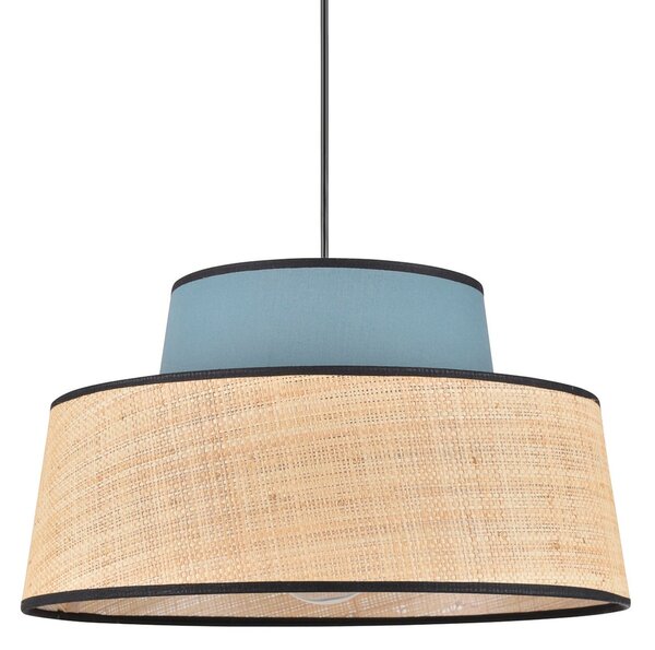 Lampa Wisząca COREP, Mallorca, ściemnialny, beżowy, salon, tkanina | tekstylia