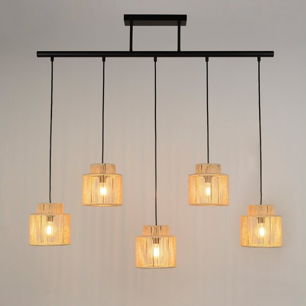 Lampa Wisząca COREP, Cancun, ściemnialny, beżowy, salon, papier | karton