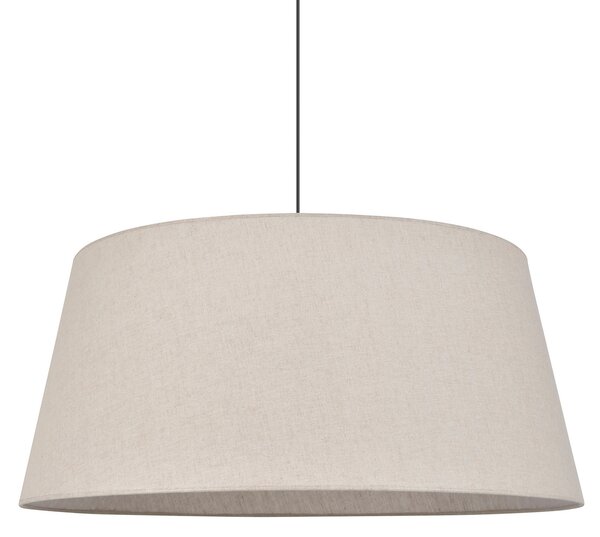 Lampa Wisząca COREP, Tambour, ściemnialny, beżowy, salon, tkanina | tekstylia