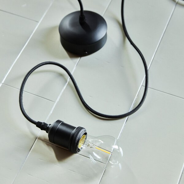 Lampa Wisząca House Doctor, ściemnialny, czarny, salon, tworzywo sztuczne