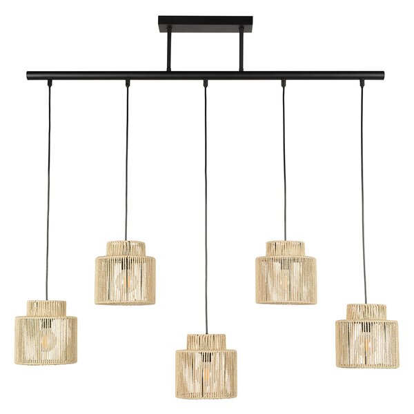 Lampa Wisząca COREP, Cancun, ściemnialny, beżowy, salon, papier | karton