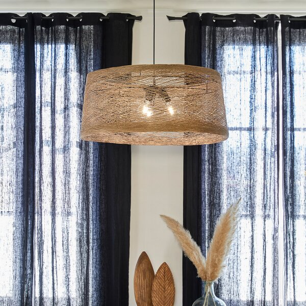 Lampa Wisząca COREP, Nude, ściemnialny, beżowy, salon, papier | karton