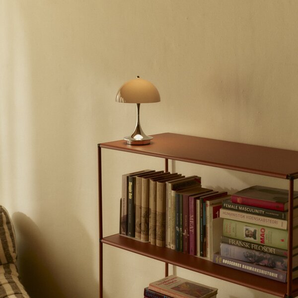 Zewnętrzna Lampa Louis Poulsen, Panthella 250, ściemnialny, brąz rdzawy, taras, tworzywo sztuczne, design