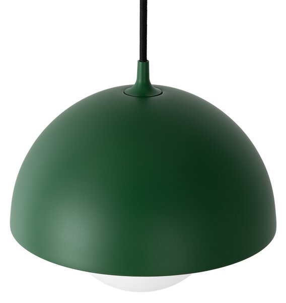 Lampa Wisząca NOLA, Hide, ściemnialny, zielony, salon, aluminium, skandynawski
