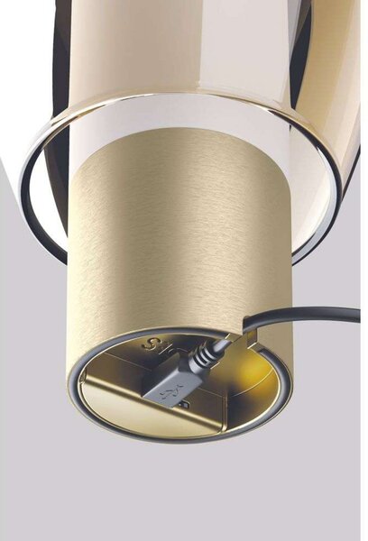 Lampa Stołowa Lodes, niebieski, metal